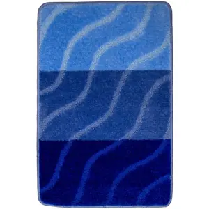 Produkt Koupelnový kobereček FIORI modrý, pruhy