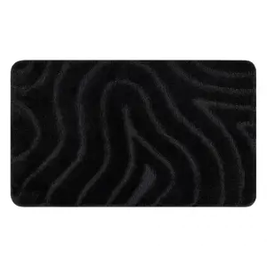 Produkt Koupelnový kobereček SUPREME WAVES vlny, černý