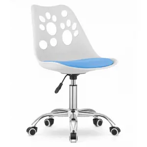Produkt Otočná židle PRINT - bílo/modrá
