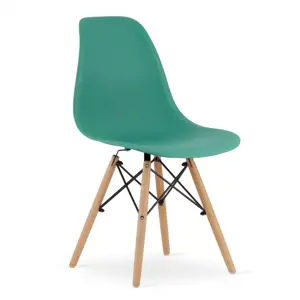 Produkt Set jídelních židlí OSAKA zelené (hnědé nohy) 4ks