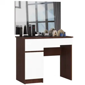 Produkt Toaletní stolek se zrcadlem CLP P-2/SL 900x600 levý, wenge/bílý